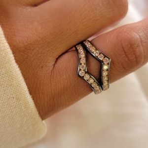 Sterling V Rings with Stones